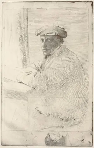 The Engraver Joseph Tourny (Le graveur Joseph Tourny), by Edgar Degas