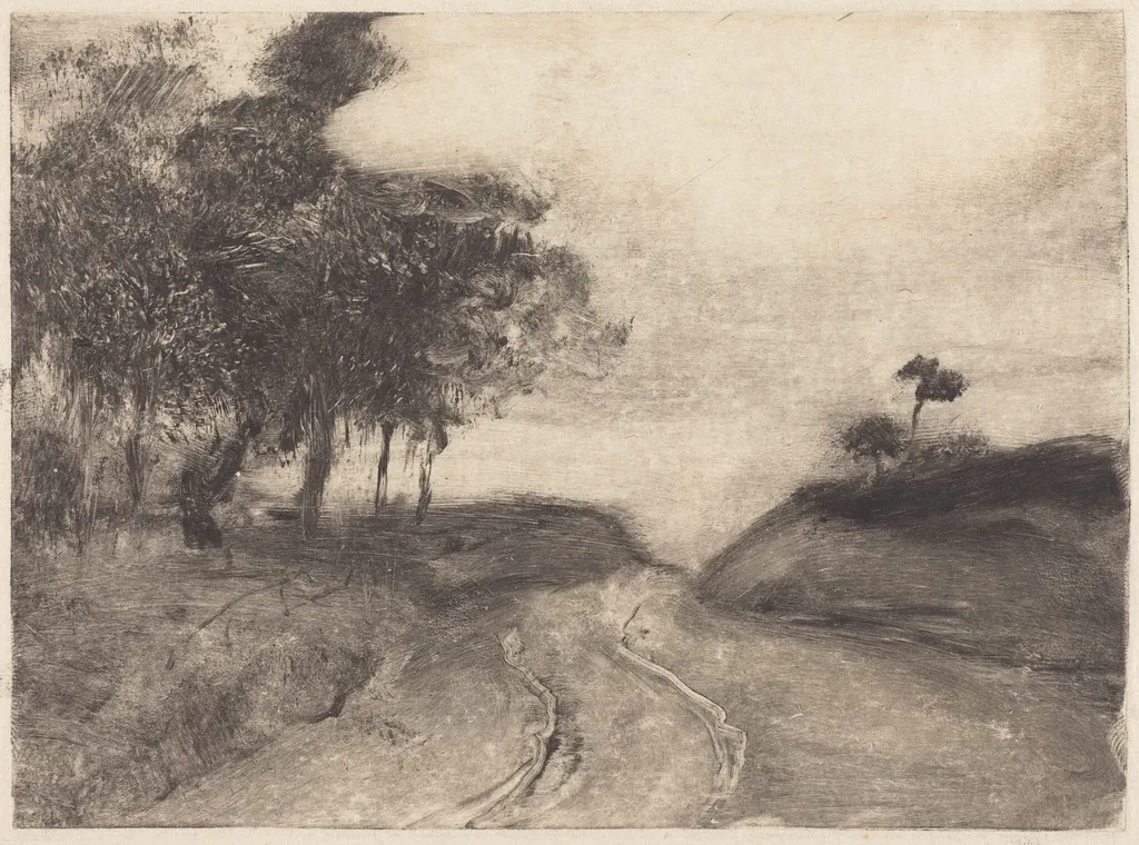 The Road (La route), by Edgar Degas, 1879