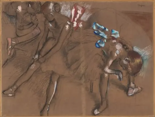 Three Dancers Resting, by Edgar Degas