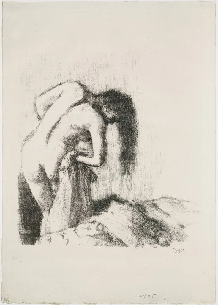 Untitled, by Edgar Degas, ink, 1892