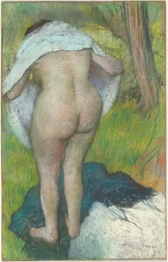 Young Woman Dressing Herself, by Edgar Degas