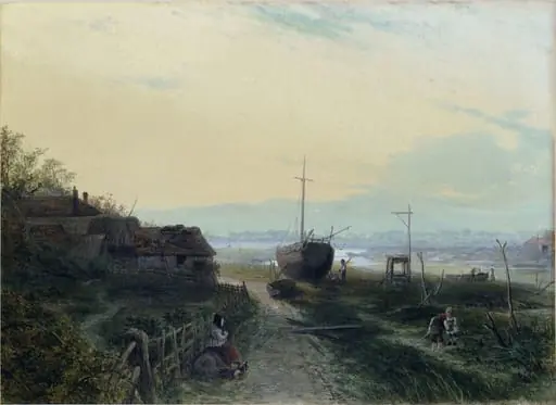 View from Gosport: Evening, by Edgar John Varley