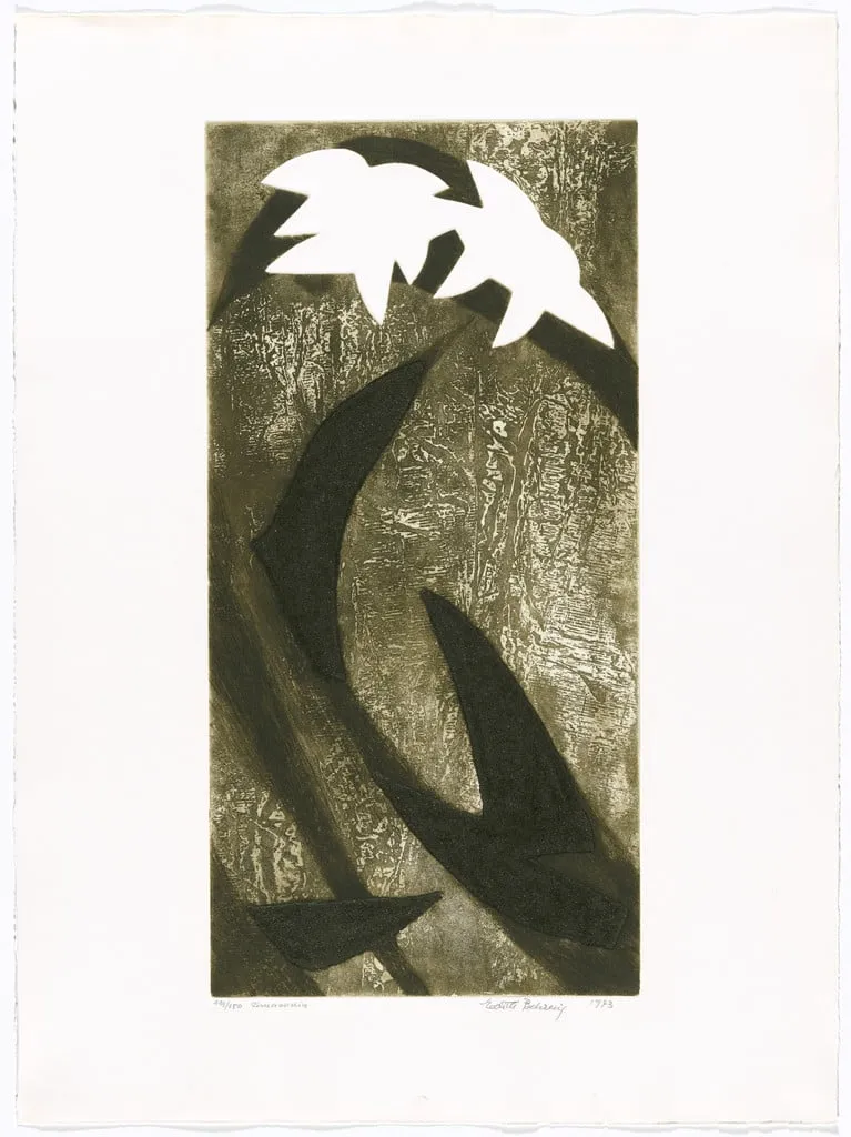 Untitled, by Edith Behring, ink, 1973