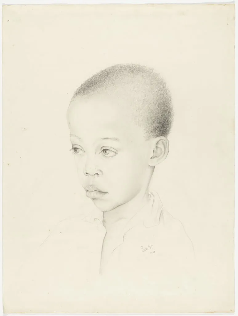 Untitled, by Edith Behring, graphite, 1938