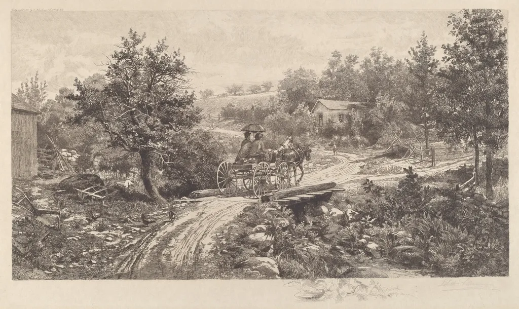 Going to Market, by Edith Penman, ink, 1889