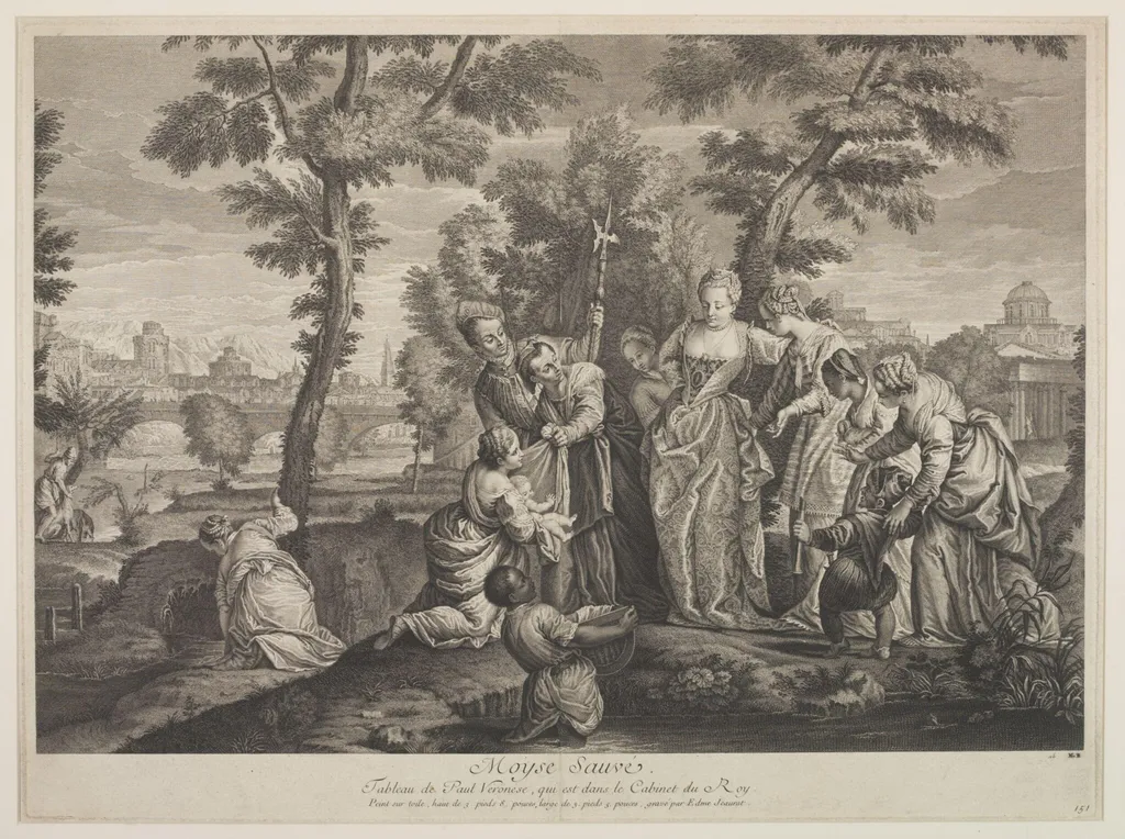Finding of Moses, by Edme Jeaurat