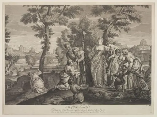 Finding of Moses, by Edme Jeaurat