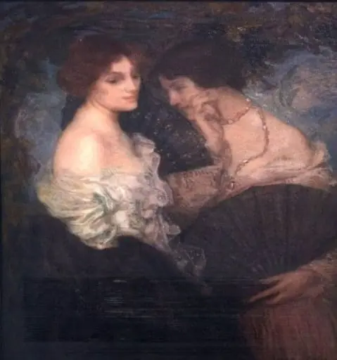 Confidențe, by Edmond Aman-Jean