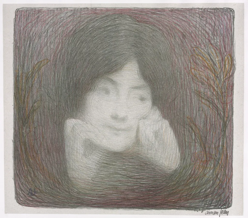L'Album d'estampes de la Galerie Vollard: Mlle. Mornéo de la Comédie-Française, by Edmond Aman-Jean, 1897