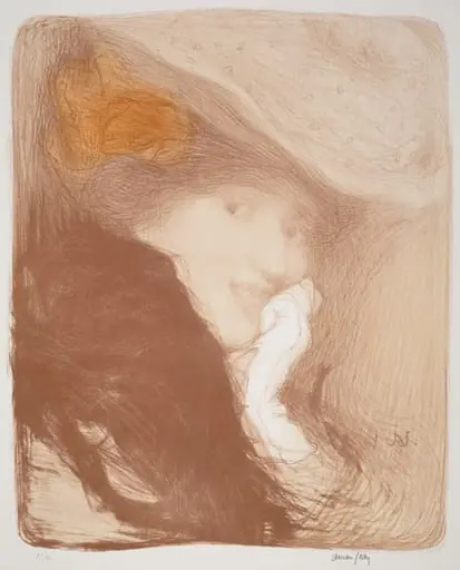 La Rieuse: Madame Albert Besnard, by Edmond Aman-Jean