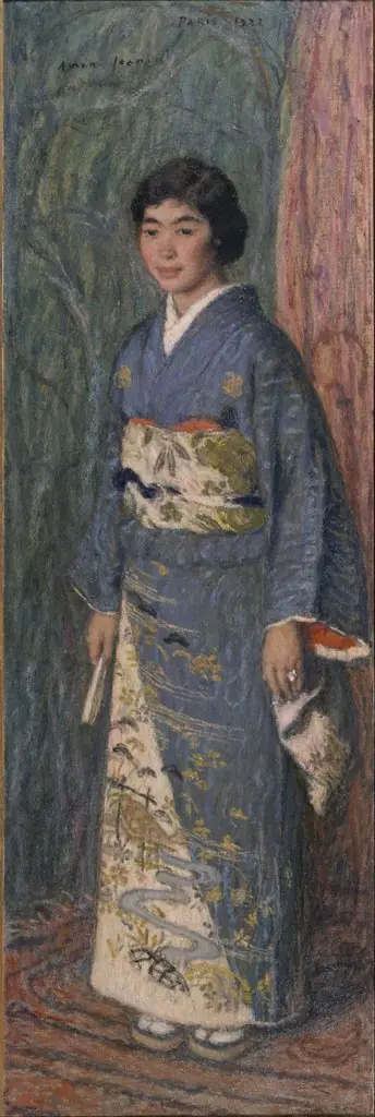 Portrait of a Japanese Woman (Mrs. Kuroki), by Edmond Aman-Jean