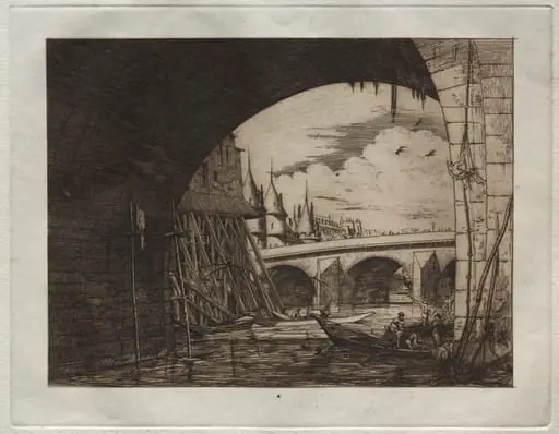 L'Arch du Pont Notre Dame, by Edmond Gosselin
