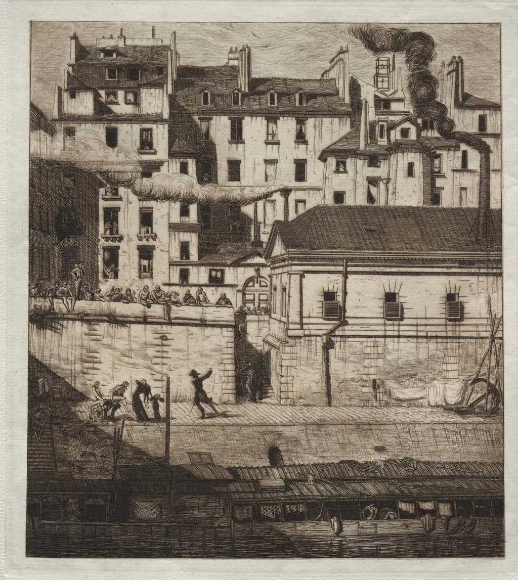 La Morgue, by Edmond Gosselin, 1881