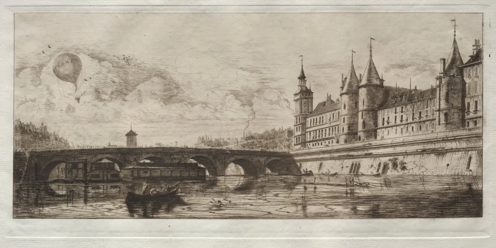 Le Pont-au-Change, by Edmond Gosselin, 1881