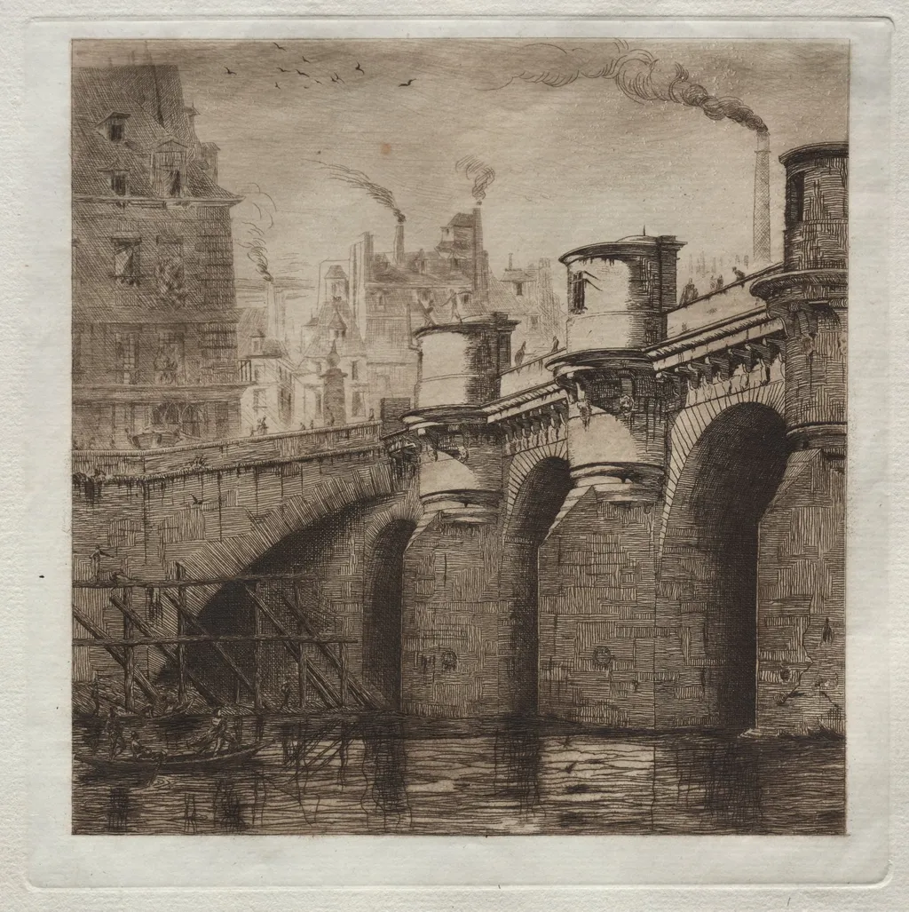 Le Pont Neuf, by Edmond Gosselin, 1881