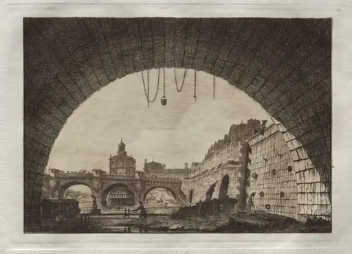 Le Pont Neuf et la Samaritaine, by Edmond Gosselin