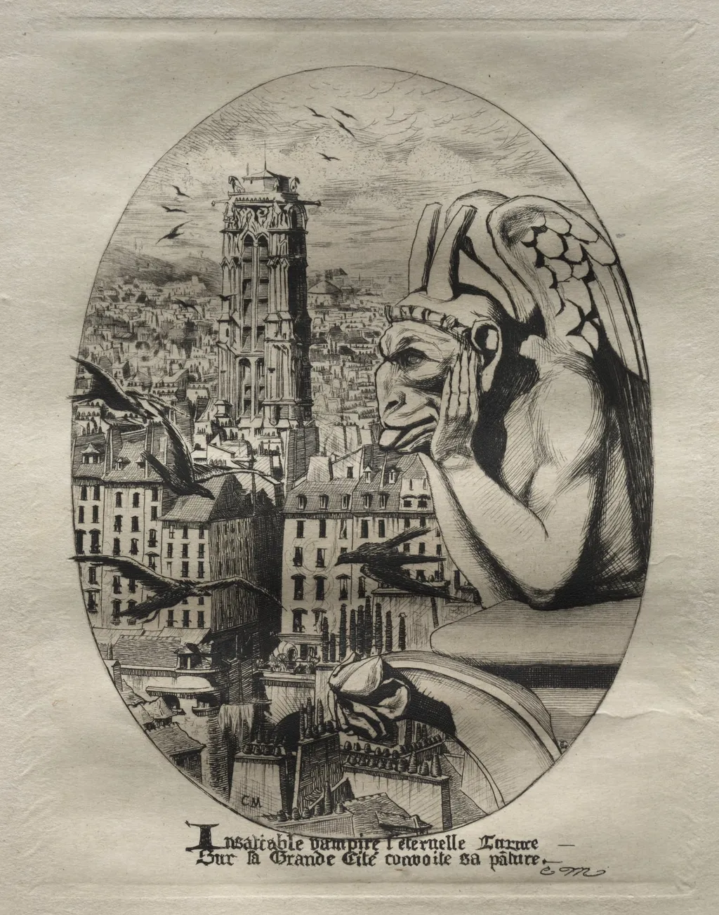 Le Stryge, by Edmond Gosselin, 1867