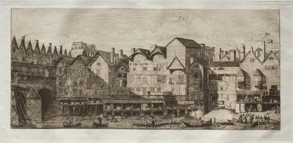 Partie de la cité vers la fin du XVIIe siècle, by Edmond Gosselin, 1881