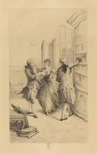 Frontispiece for "La Reliure française", by Edmond Hédouin