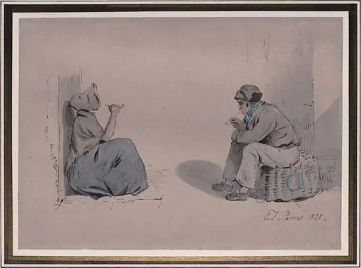 The Pipe Smokers, by Edmond Thomas Parris