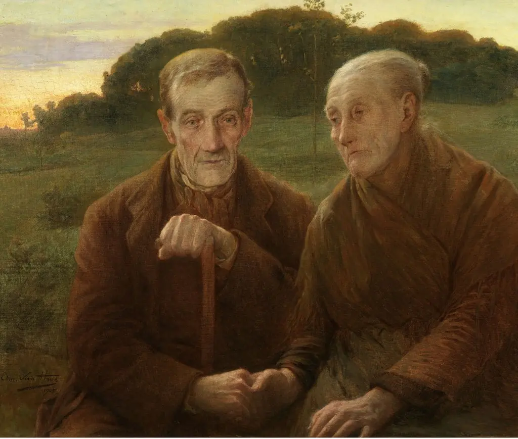 Life's sunset, by Edmond Van Hove