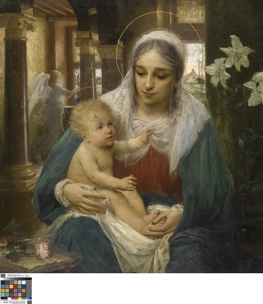 Mater Purissima, by Edmond Van Hove, oil, 1853