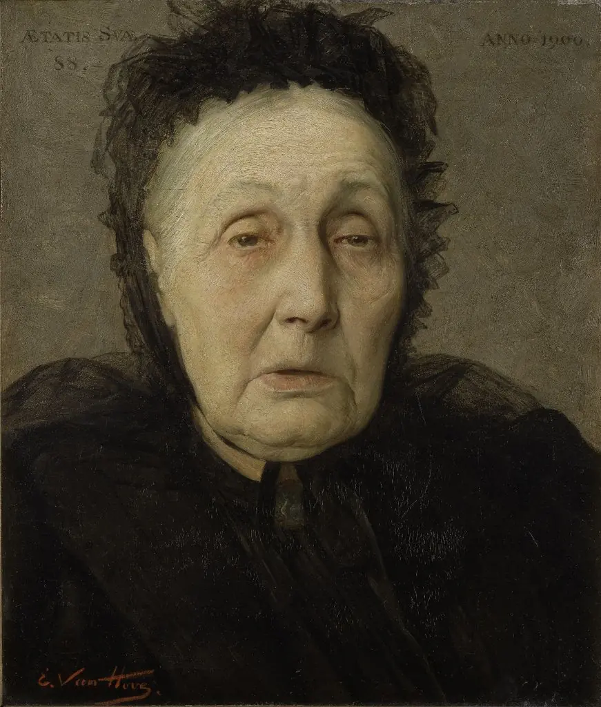 Portrait of Anna Maria Moulaert, by Edmond Van Hove