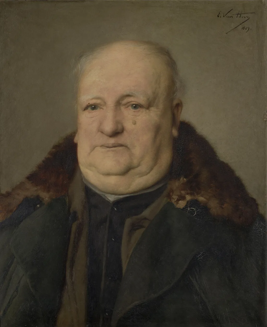 Portrait of Karel Recour, by Edmond Van Hove, oil, 1895