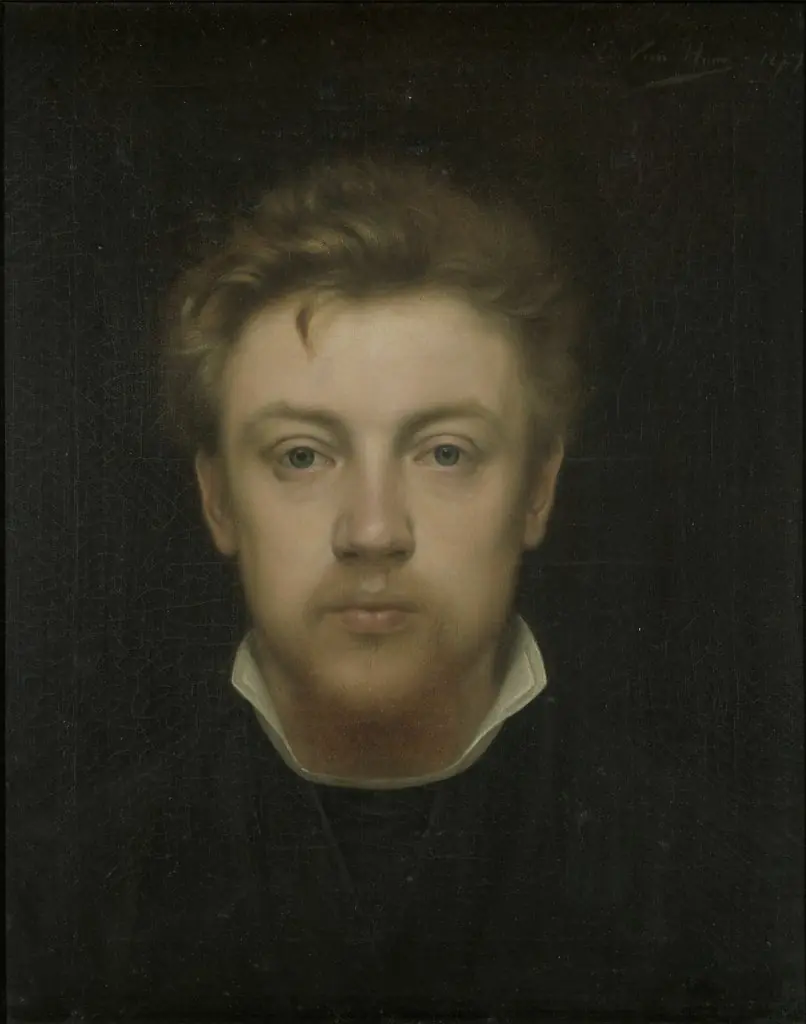 Self-portrait, by Edmond Van Hove