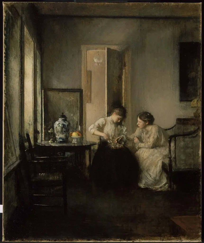 New England Interior, by Edmund Charles Tarbell