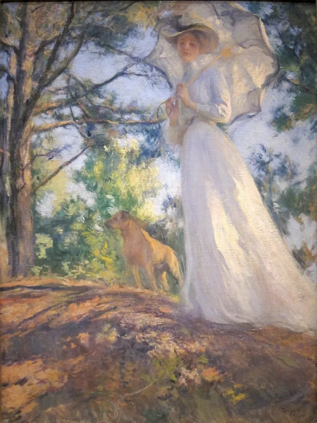 On Bos’n’s Hill, by Edmund Charles Tarbell, oil, 1901