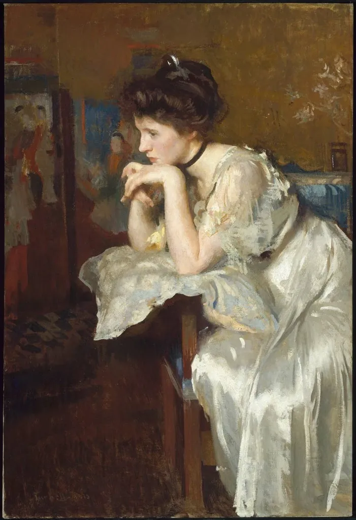 Reverie (Katharine Finn), by Edmund Charles Tarbell, oil, 1913