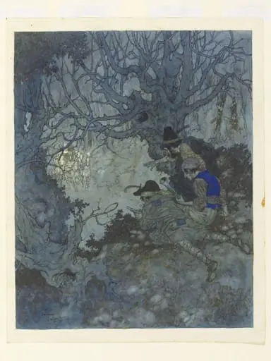 Drawing for illustration to 'The Snow Queen', by Edmund Dulac