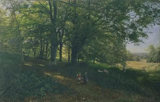 Rest in the cool and shady Wood, by Edmund George Warren