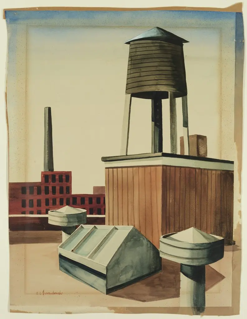 Water Tower #4, by Edmund Lewandowski