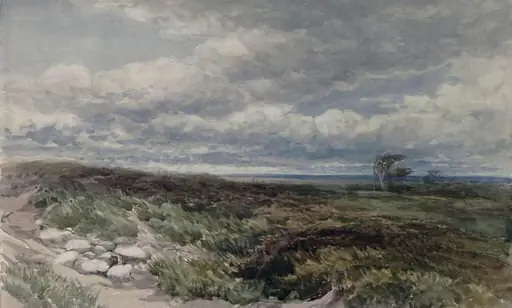 A Windy Moor, by Edmund Morison Wimperis