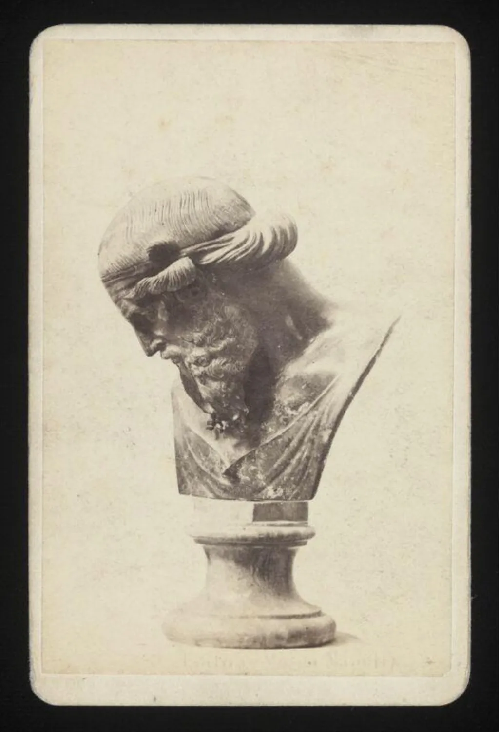 A Bust, by Edmundo Behles, photographic, 1850