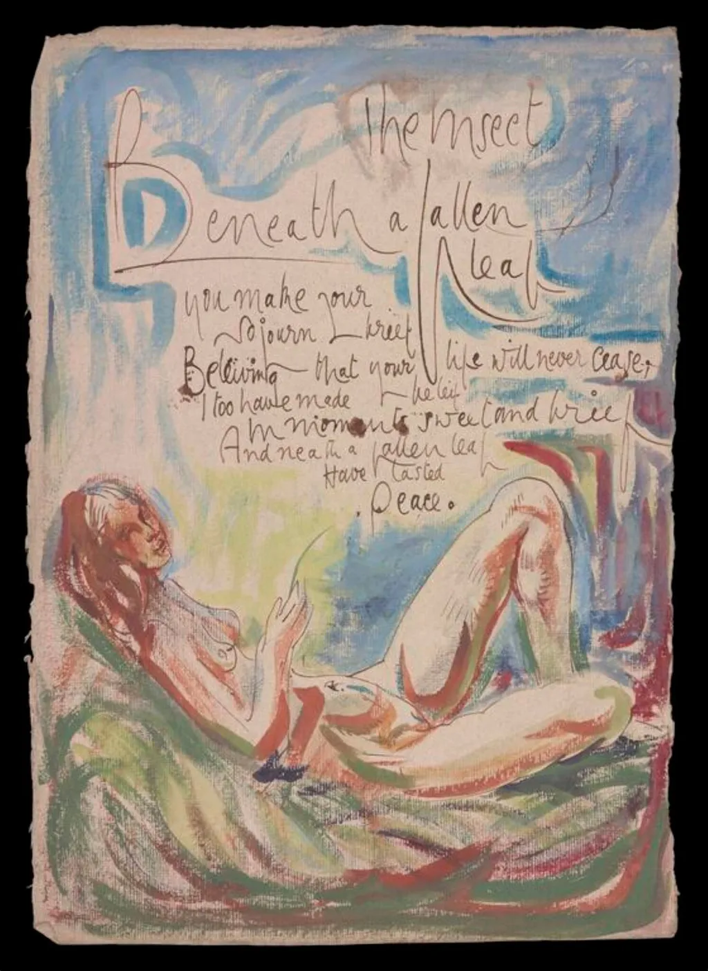 Poem Painting, by Edna Clarke Hall, watercolor, 1924
