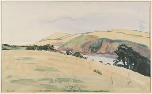 View of a creek, by Edna Clarke Hall