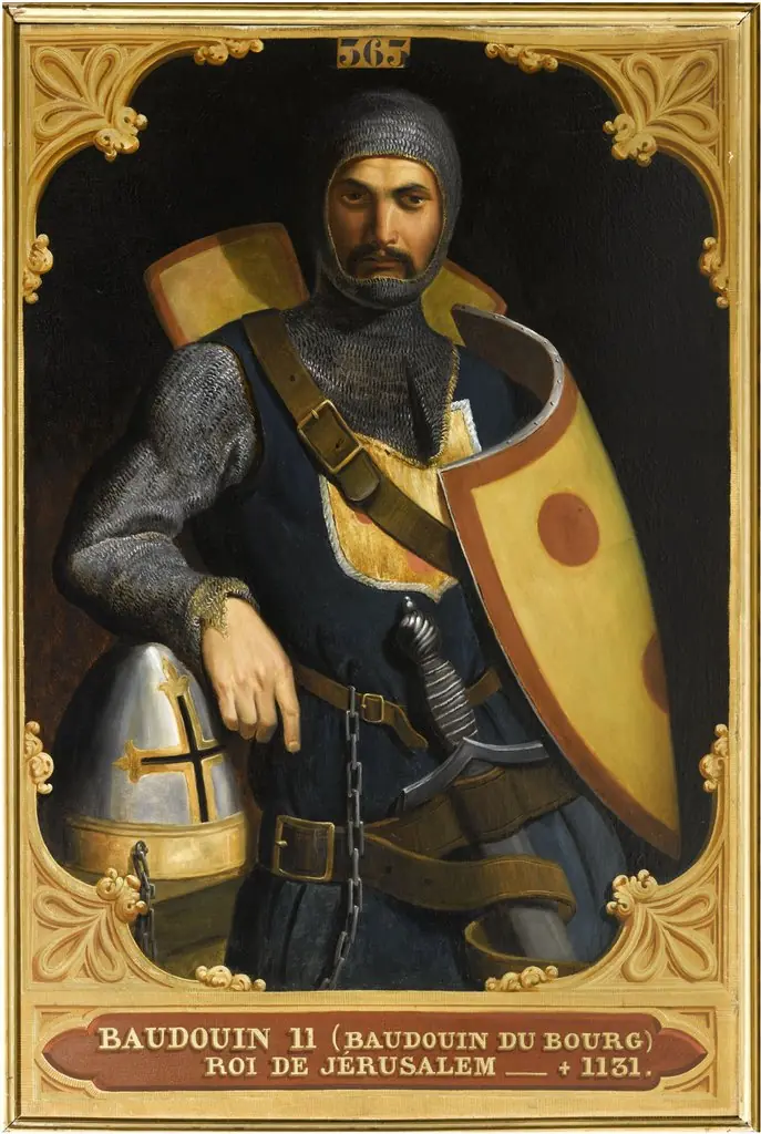 Baldwin of Bourcq, count of Edessa and king of Jerusalem., by Édouard Alexandre Odier