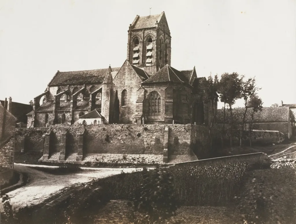 Church at Auvers, by Édouard Baldus, 1855