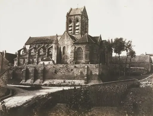 Church at Auvers, by Édouard Baldus