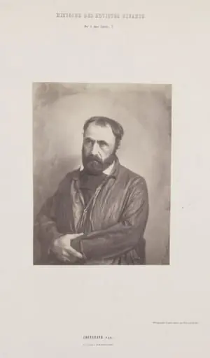 Portrait of Paul Chenavard, from the series "Histoire des Artistes Vivants", by Édouard Baldus