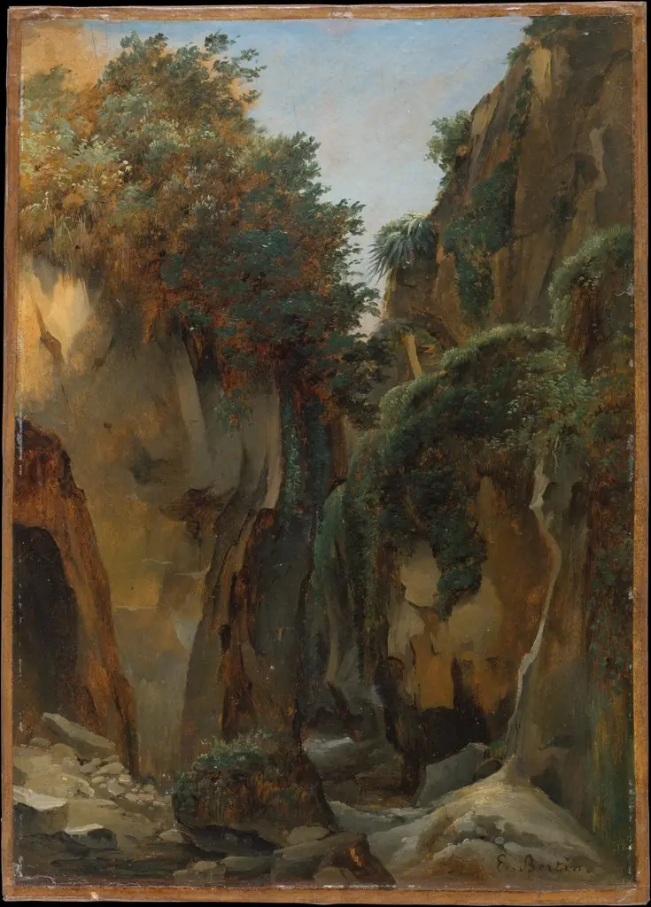 Ravine at Sorrento, by Édouard Bertin