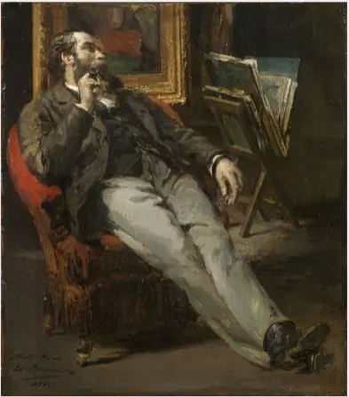 Portrait of Nathaniel Hone (1831-1917), Artist, by Édouard Brandon