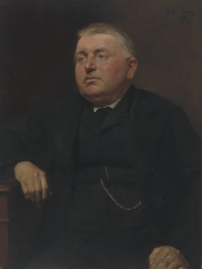 Petrus Josephus Mariën, Mayor of Kapellen, by Edouard de Jans
