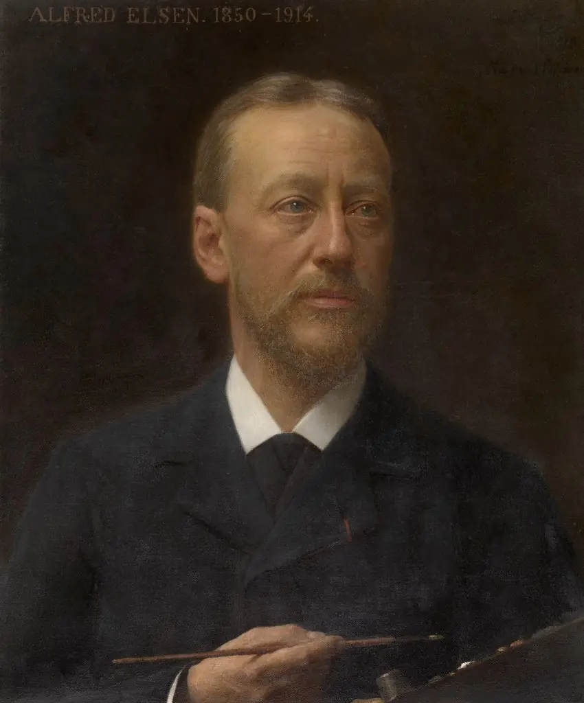 The Painter Alfred Elsen, by Edouard de Jans