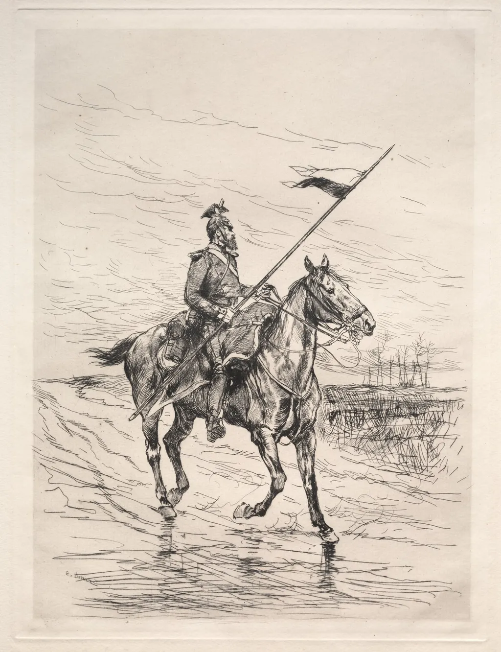 An Uhlan, by Édouard Detaille, 1874