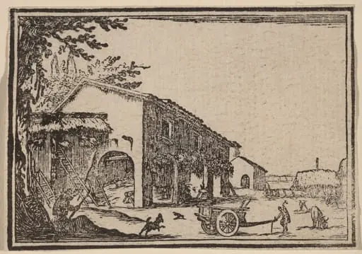 Courtyard of a Farm, by Edouard Eckman