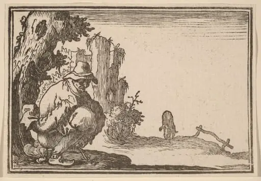 Peasant Defecating, by Edouard Eckman